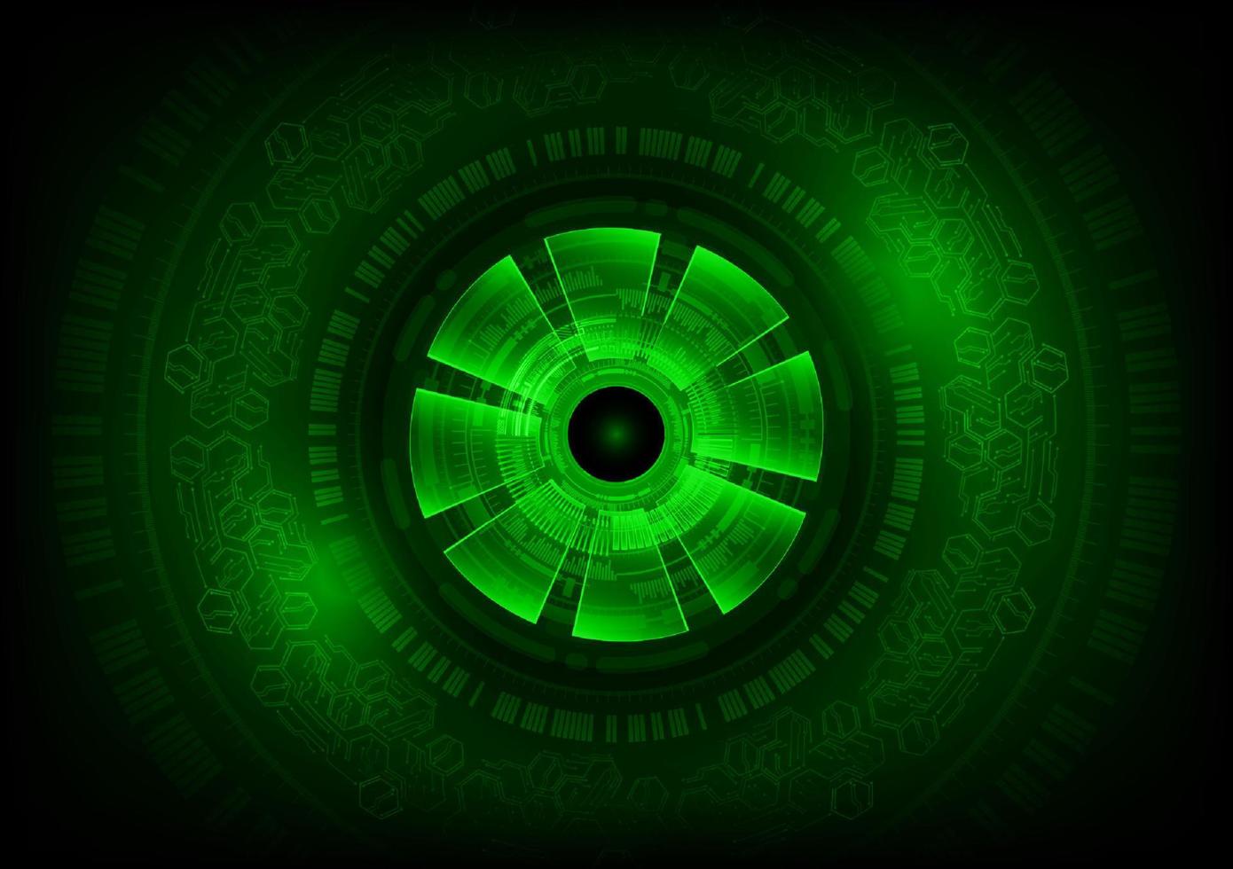 Modern Eye Holograph on Technology Background vector