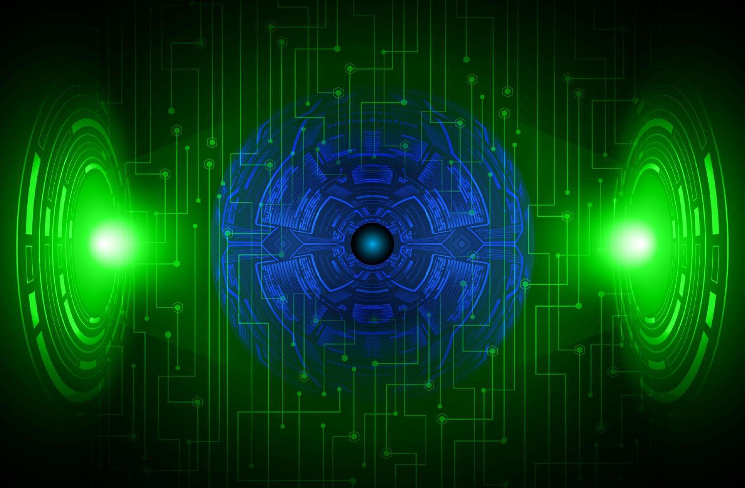 Modern Eye Holograph on Technology Background vector