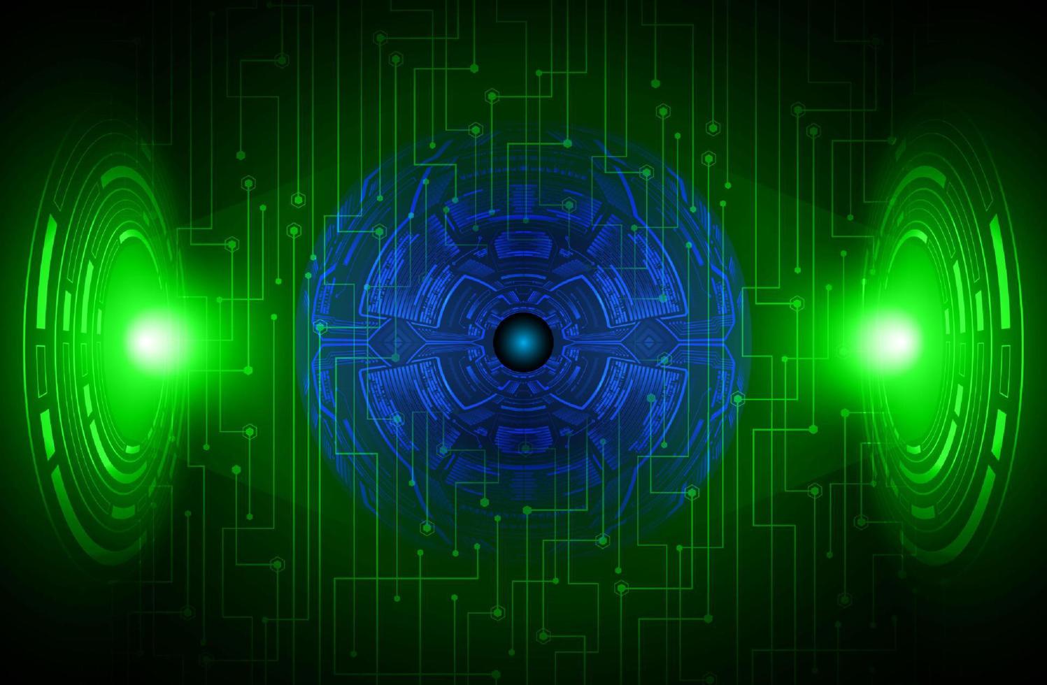 Modern Eye Holograph on Technology Background vector