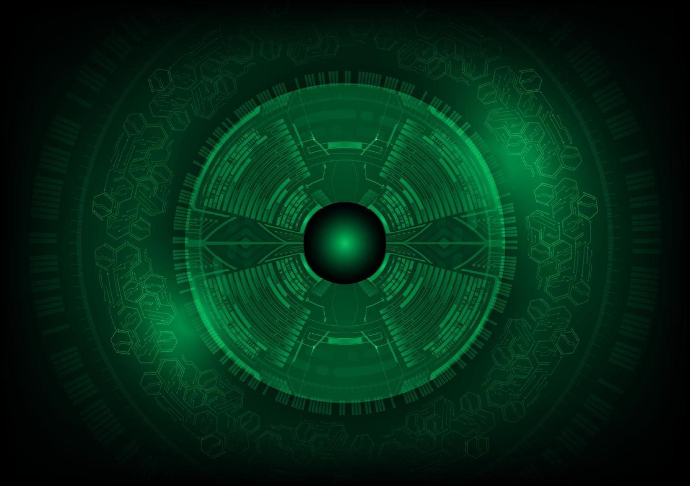 Modern Eye Holograph on Technology Background vector