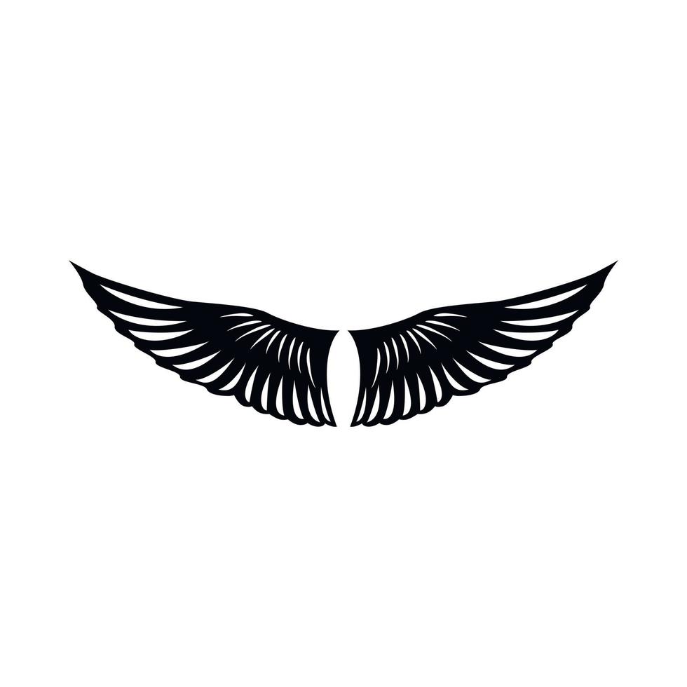 Bird wings icon, simple style vector
