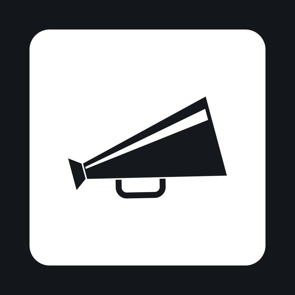 Retro megaphone icon, simple style vector