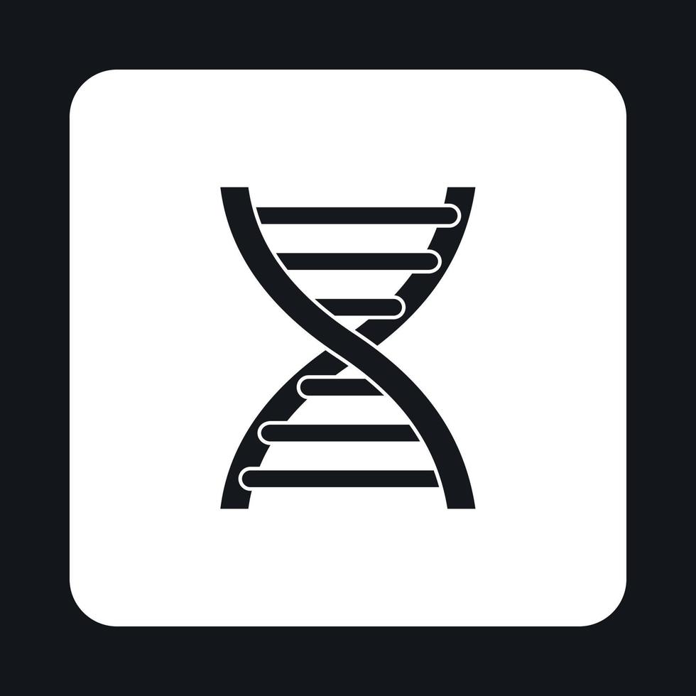 DNA icon in simple style vector