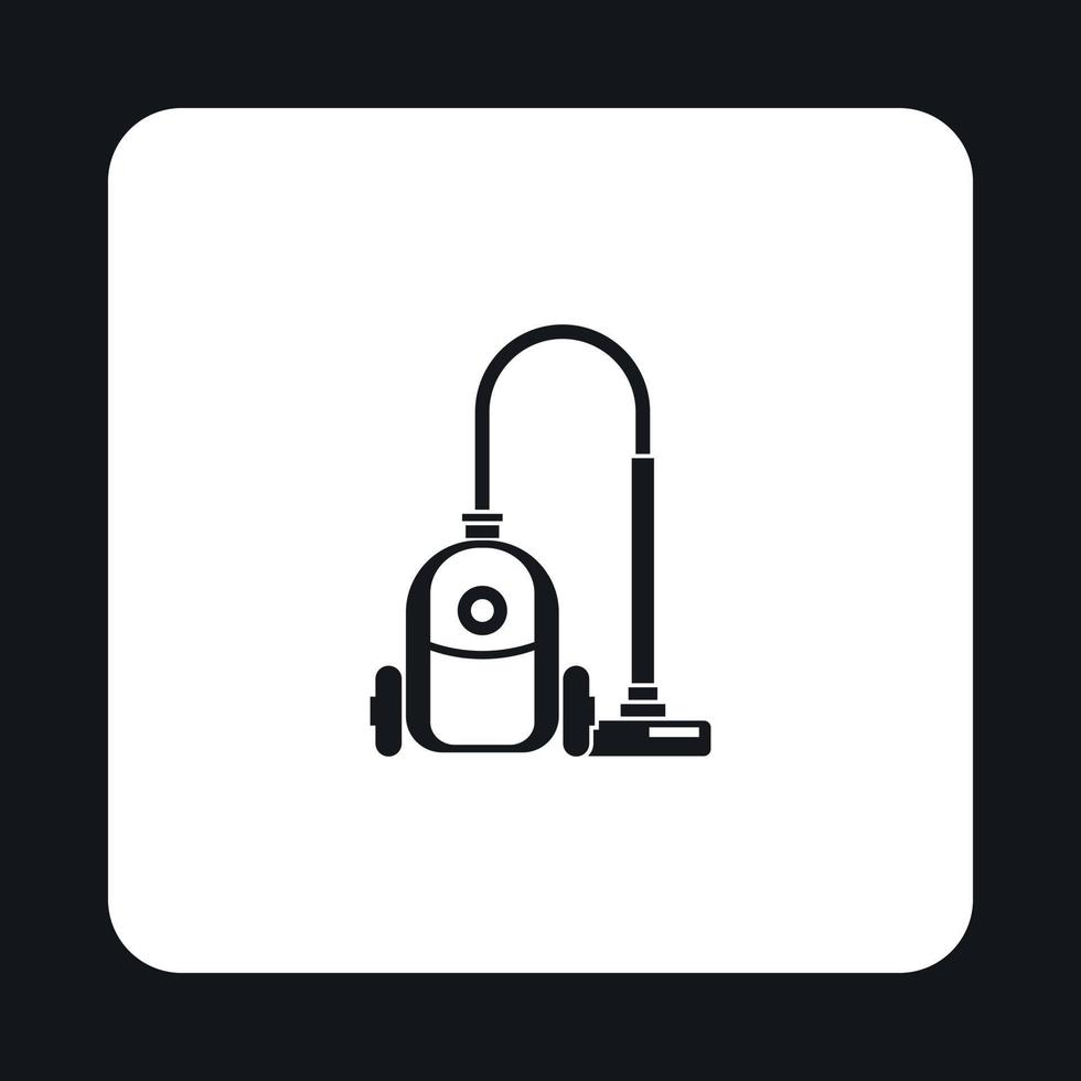 Vacuum cleaner icon, simple style vector