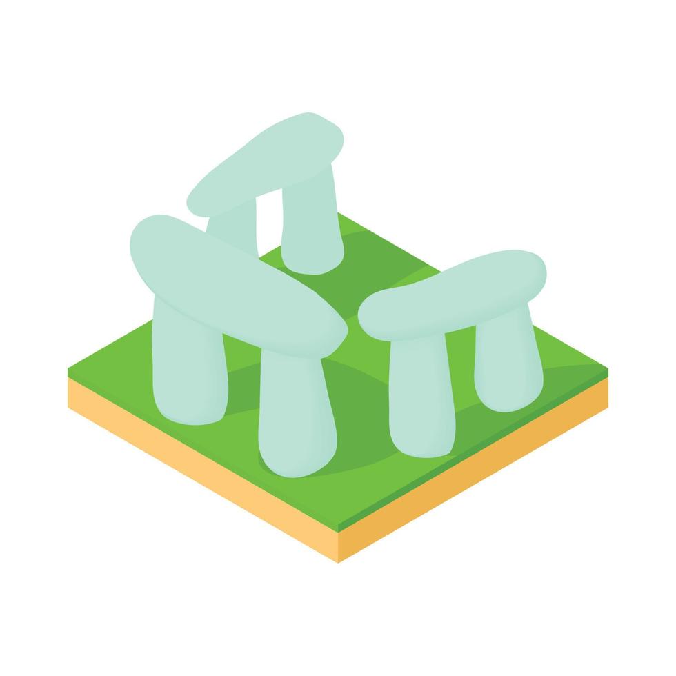 Stonehenge icon, cartoon style vector