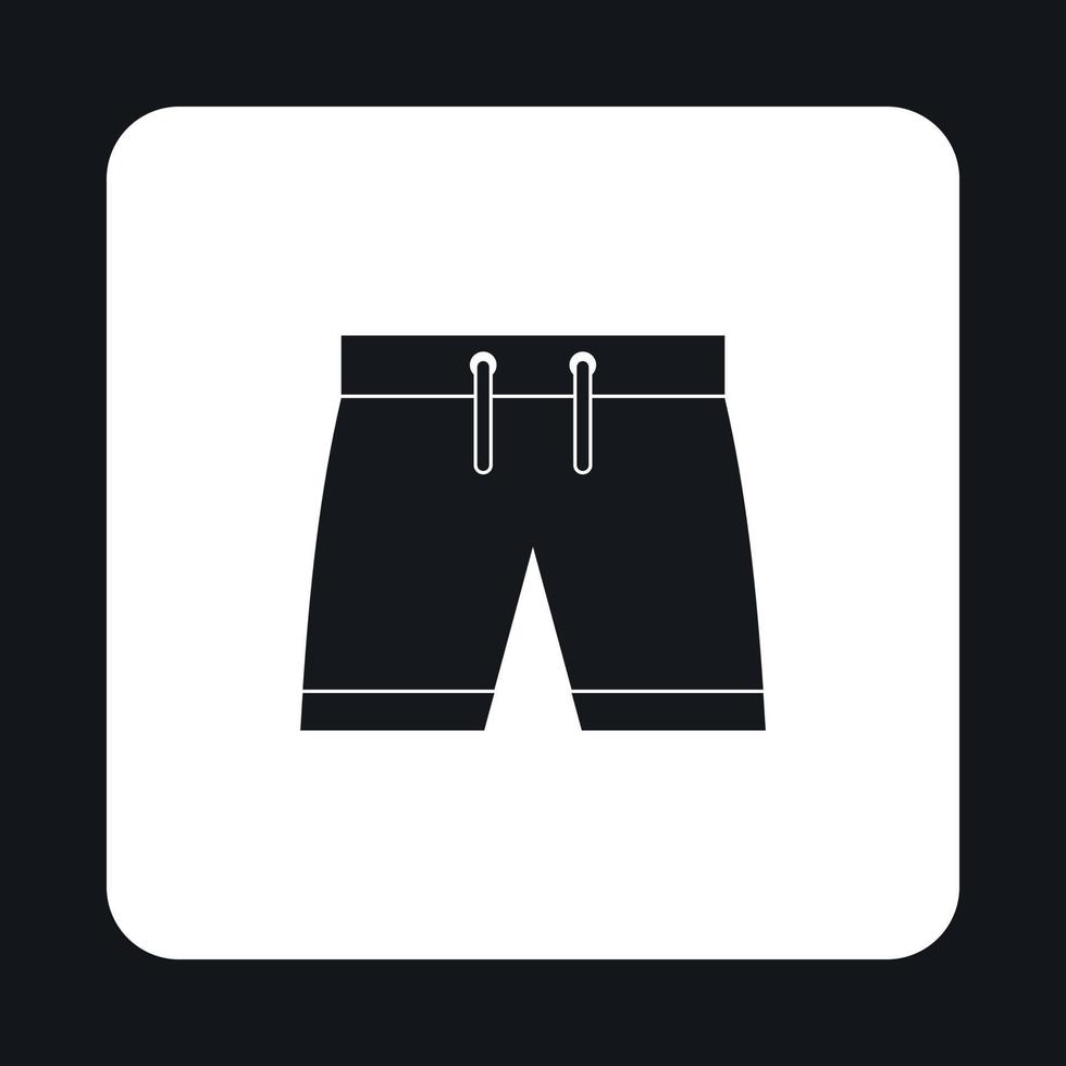 Shorts for swimming icon, simple style vector