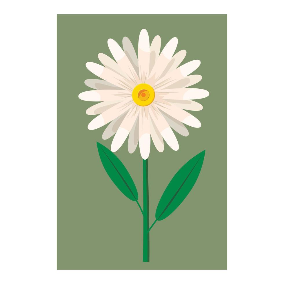 Flower icon, cartoon style vector