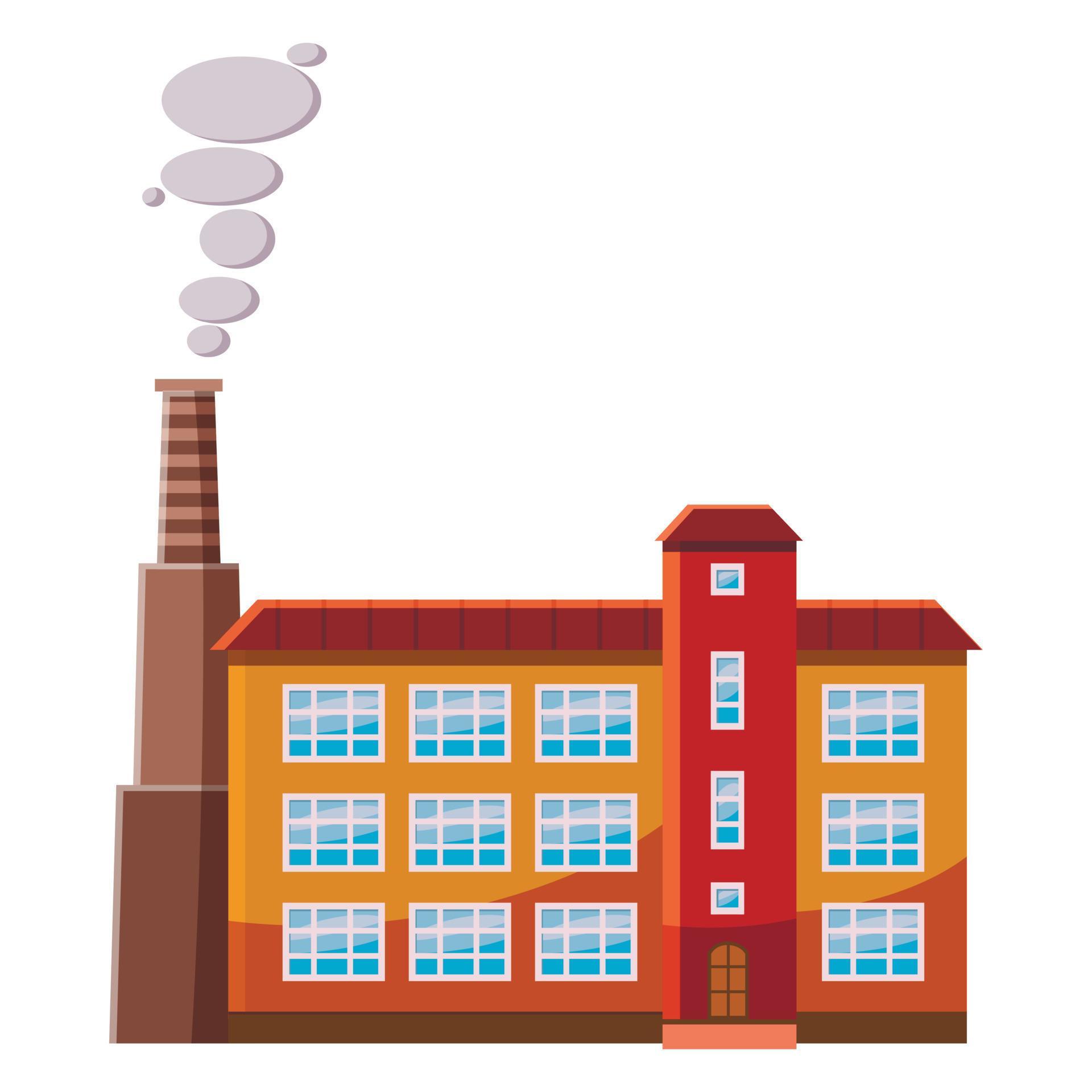 Factory pipe icon, cartoon style 14589734 Vector Art at Vecteezy