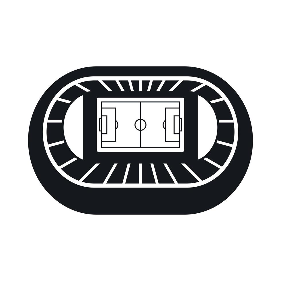 Stadium top view icon, simple style vector