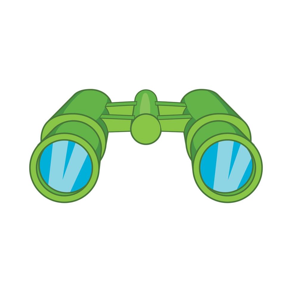 Binoculars icon in cartoon style vector