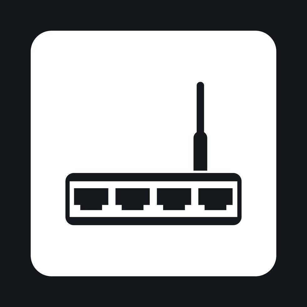 Modem icon, simple style vector