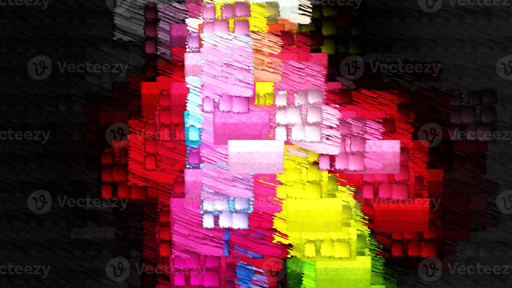 Digital Illustration Beautiful Abstract Vibrant Background photo