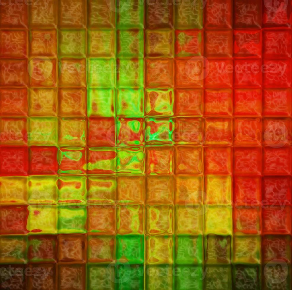 Square Tiles Vibrant Abstract Nature  Background Digital Illustration photo