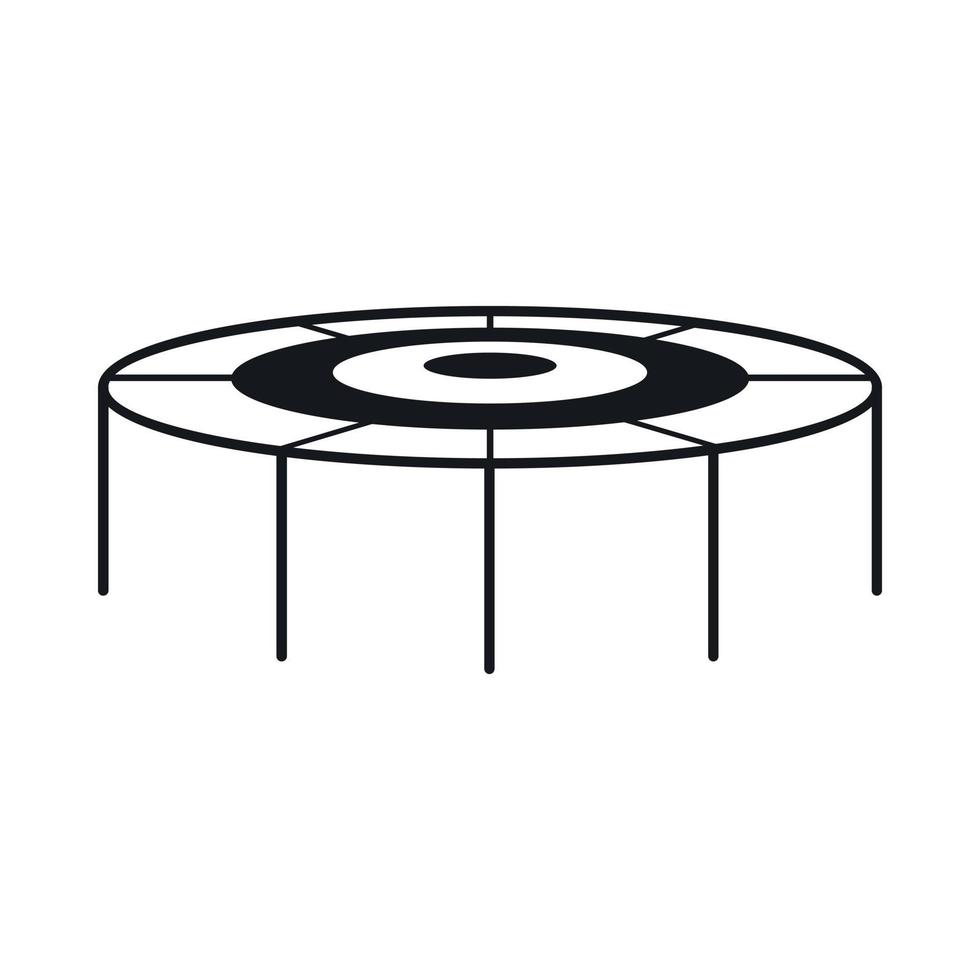 Trampoline icon, simple style vector