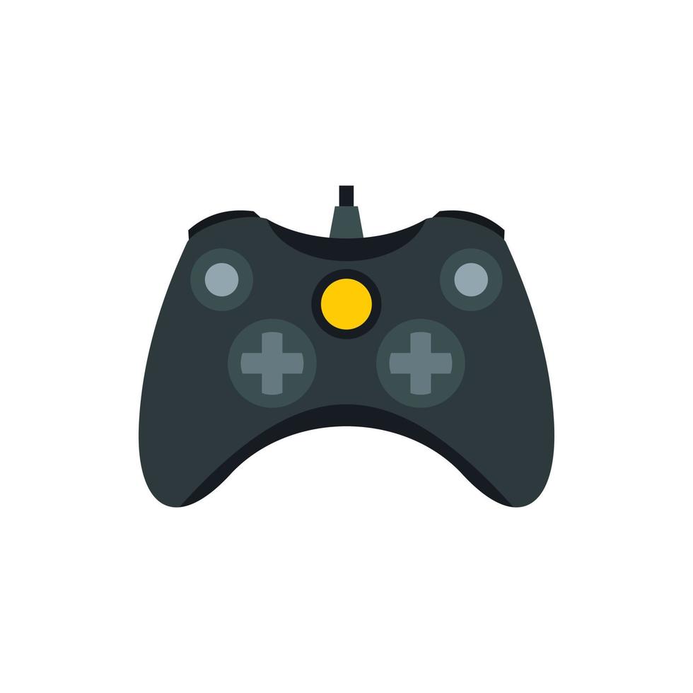 Joystick for playing games icon, flat style vector