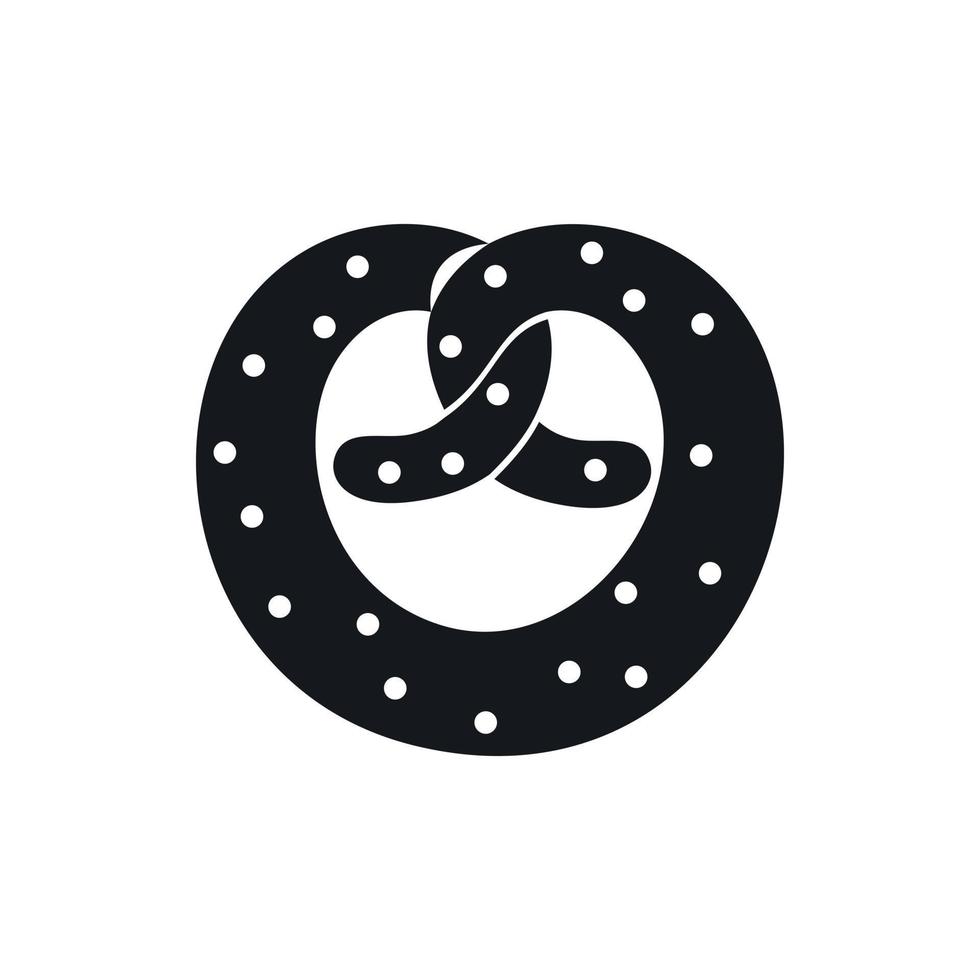 Pretzels icon, simple style vector