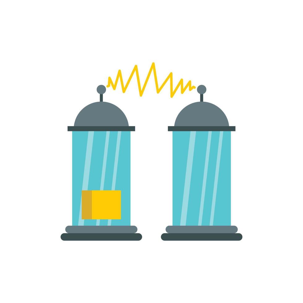 Electrical impulses icon, flat style vector