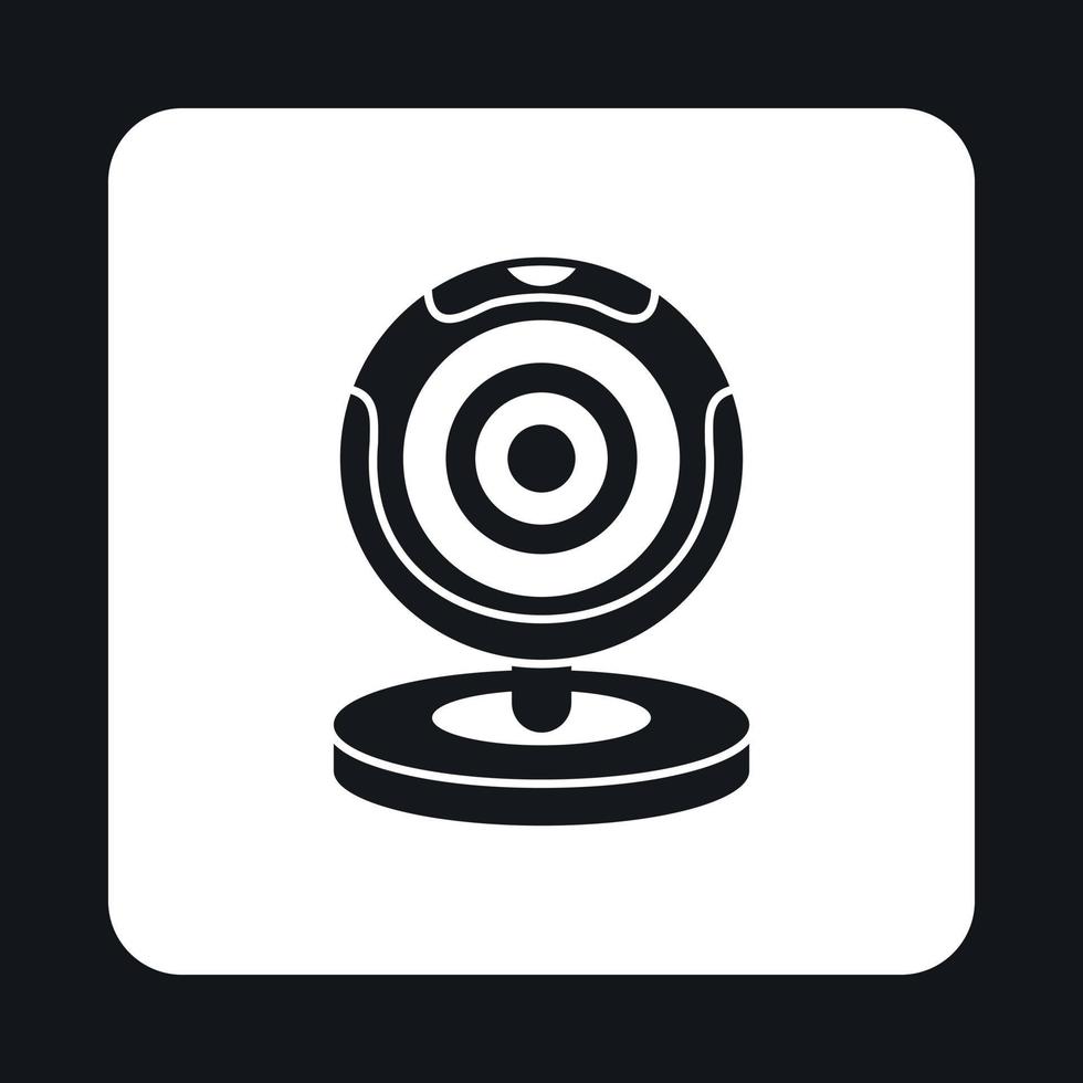 Webcam icon, simple style vector