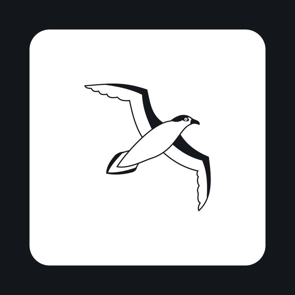 icono de gaviota en estilo simple vector