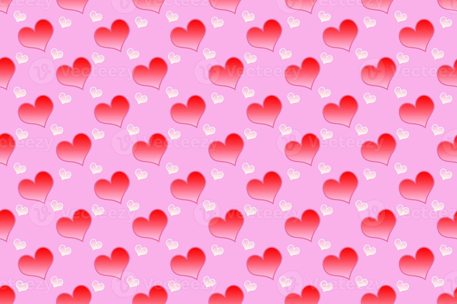 pattern with hearts and background with hearts photo