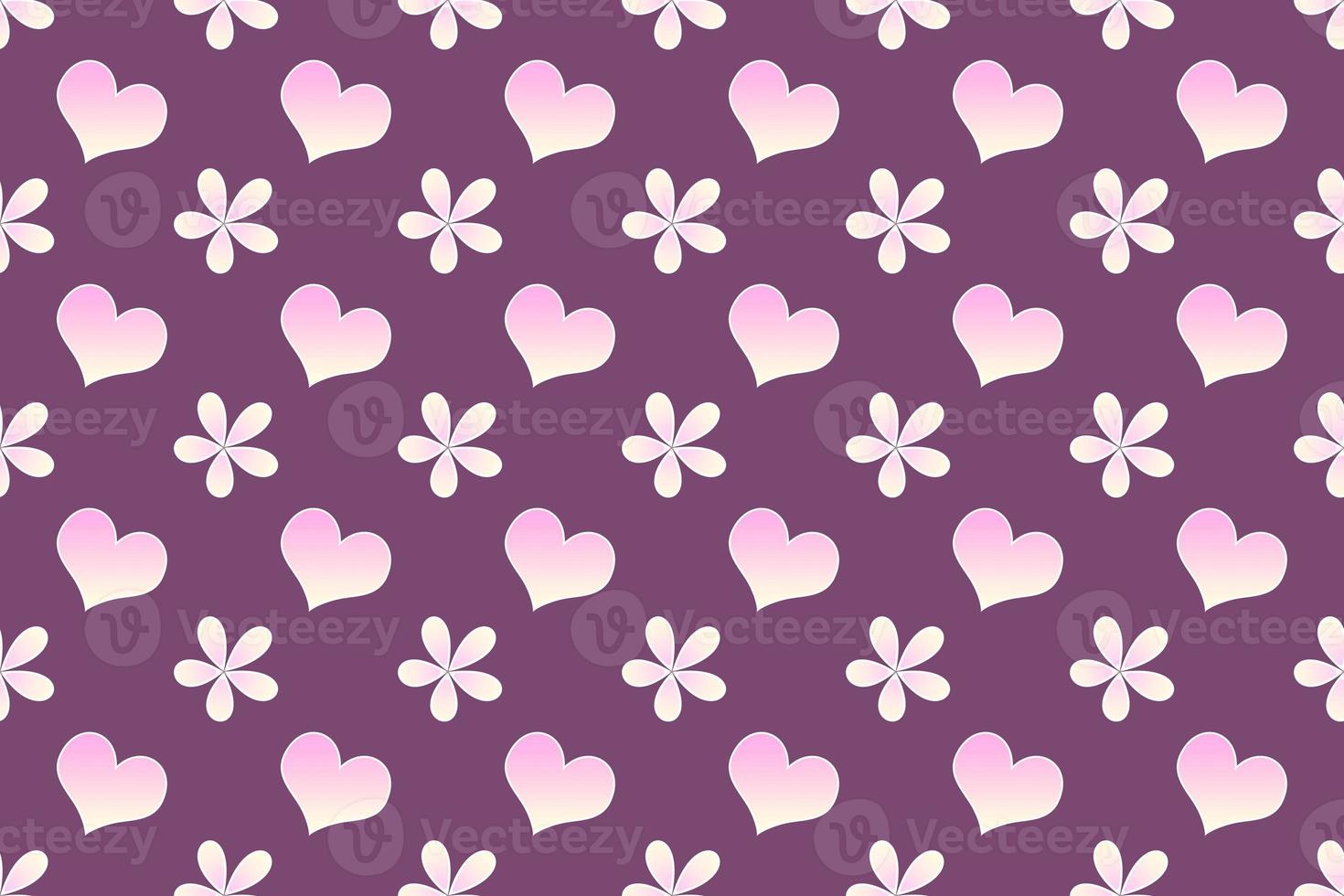 pattern with hearts and background with hearts photo
