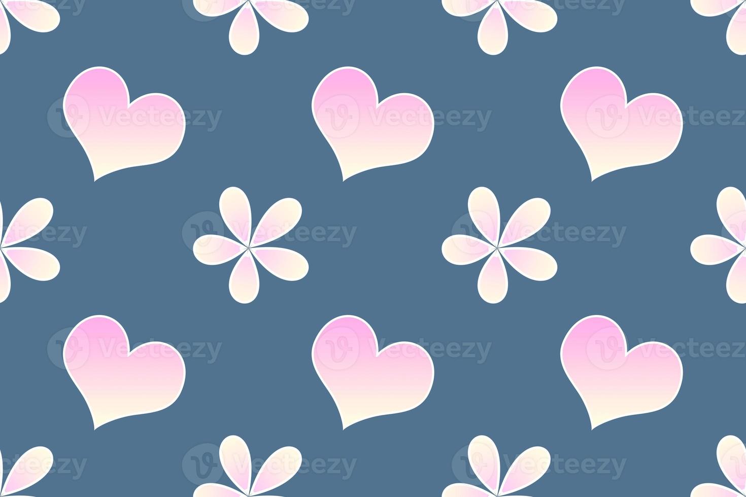 pattern with hearts and background with hearts photo