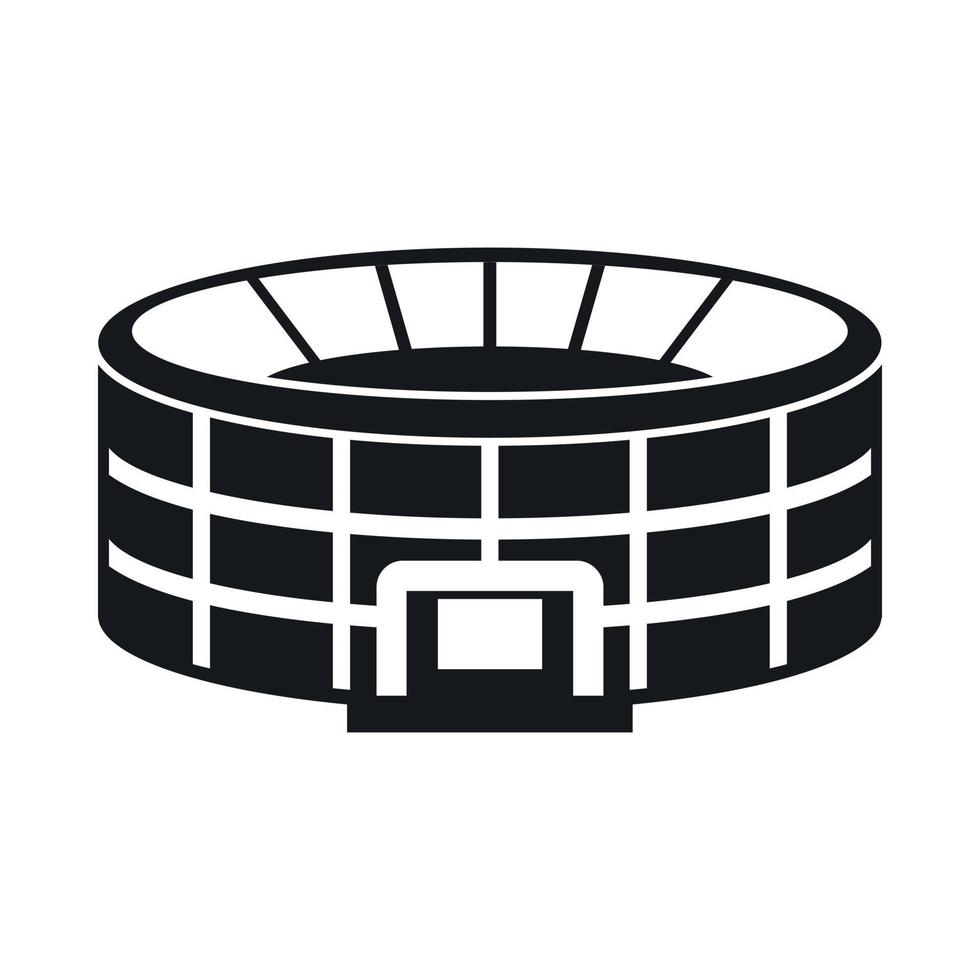 Stadium icon in simple style vector