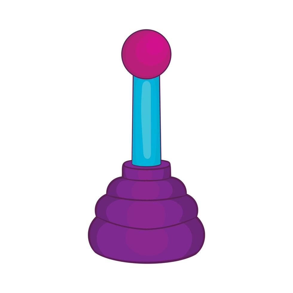 Shift lever icon, cartoon style vector