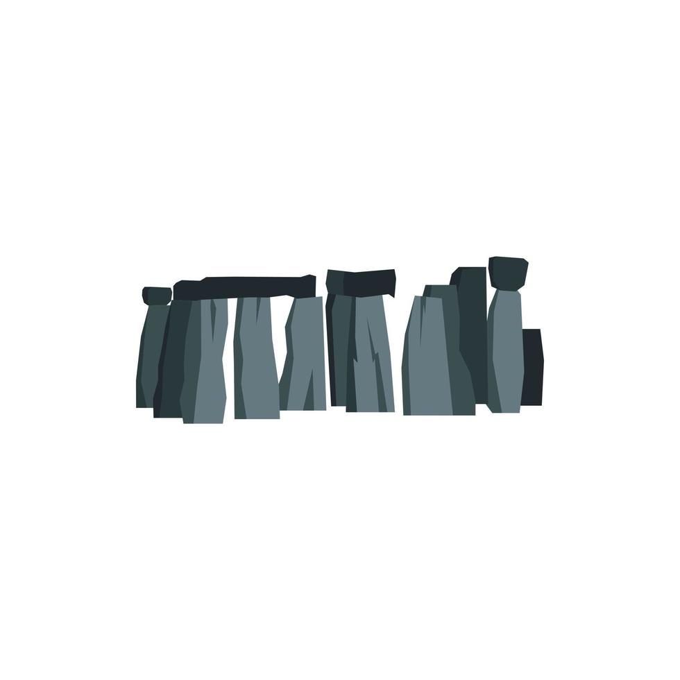 Stonehenge icon, flat style vector