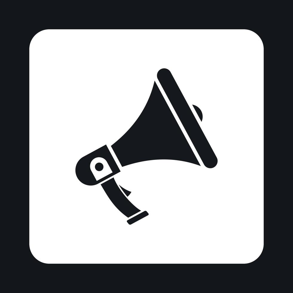 Loudspeaker icon in simple style vector