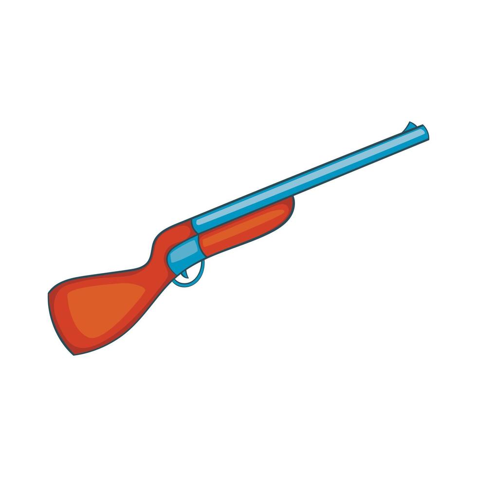 Hunting shotgun icon, cartoon style vector