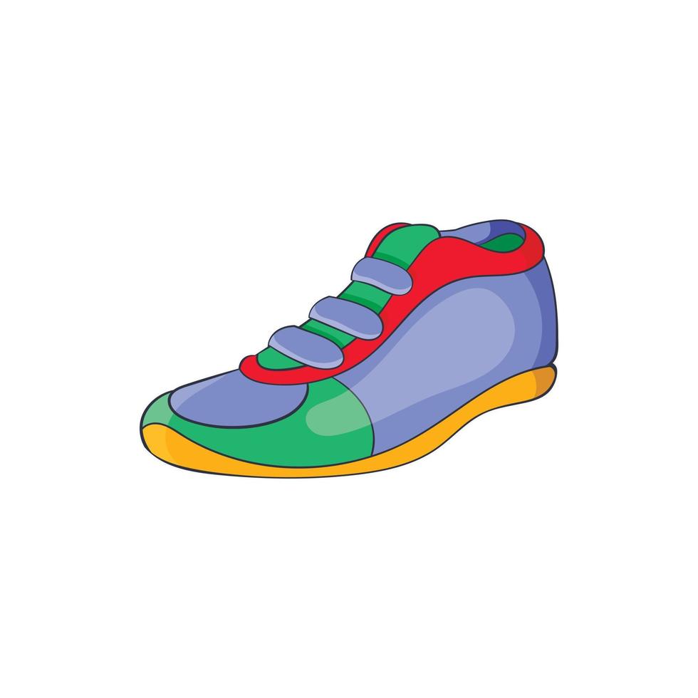 Sport shoe icon, cartoon style vector