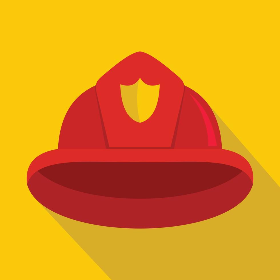 Helmet icon, flat style vector