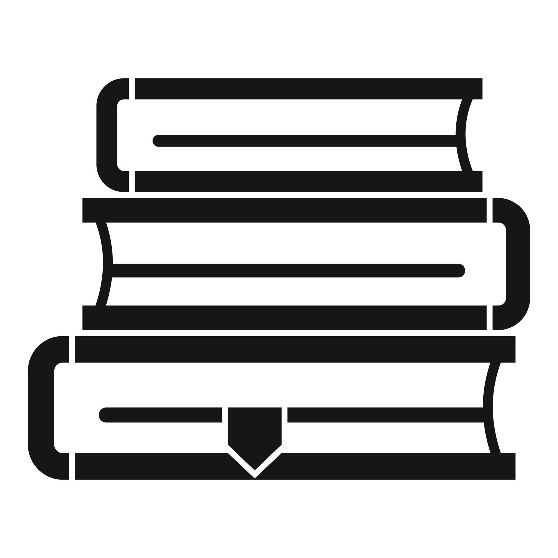 Library book stack icon, simple style 14591374 Vector Art at Vecteezy