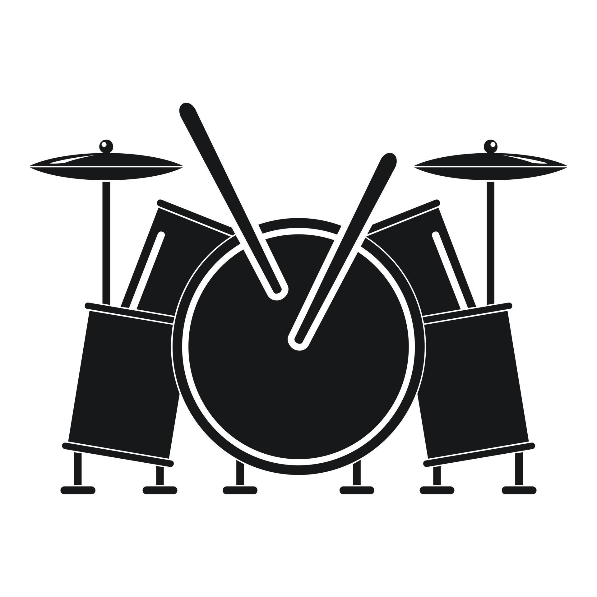 Musical drums icon, simple style 14591375 Vector Art at Vecteezy