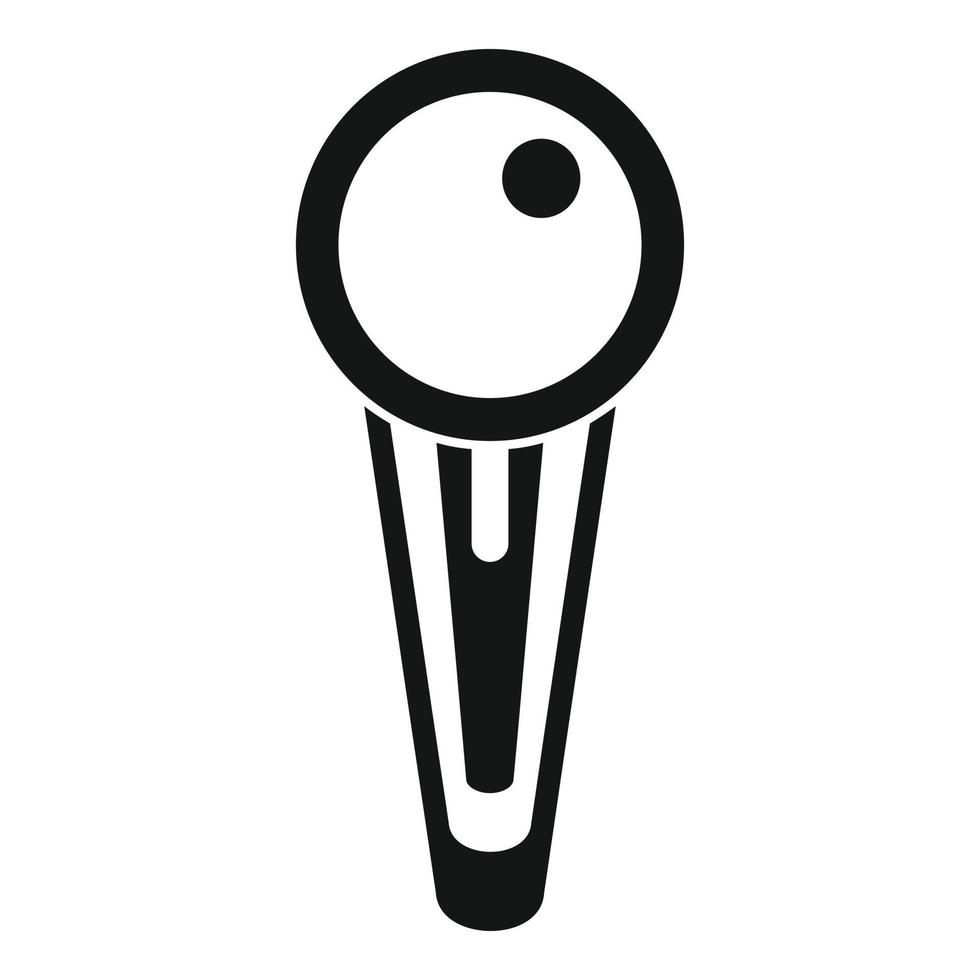 Design barrette icon, simple style vector
