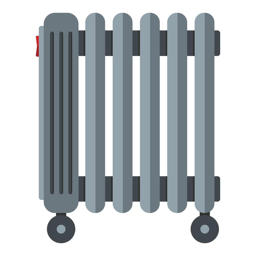 Oil battery icon, flat style vector