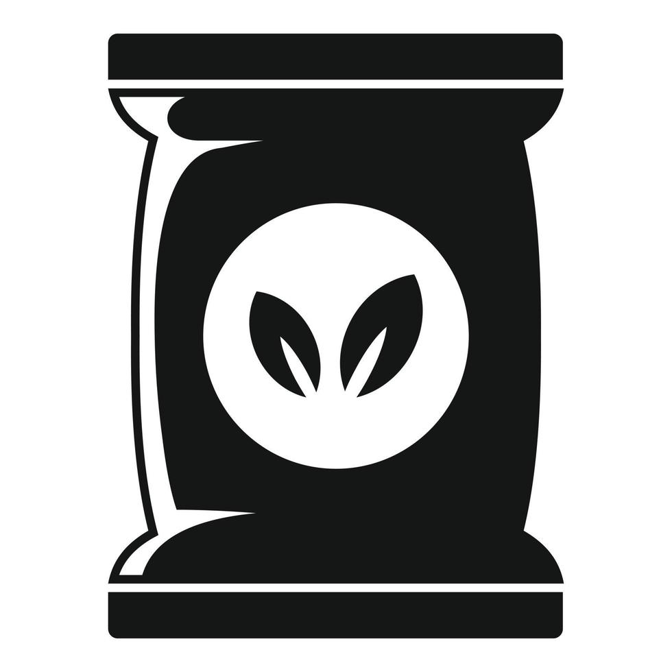 Seed plant pack icon, simple style vector
