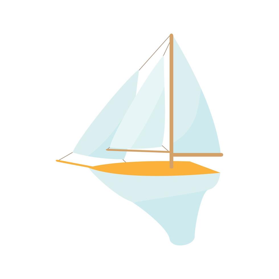 Boat icon, cartoon style vector