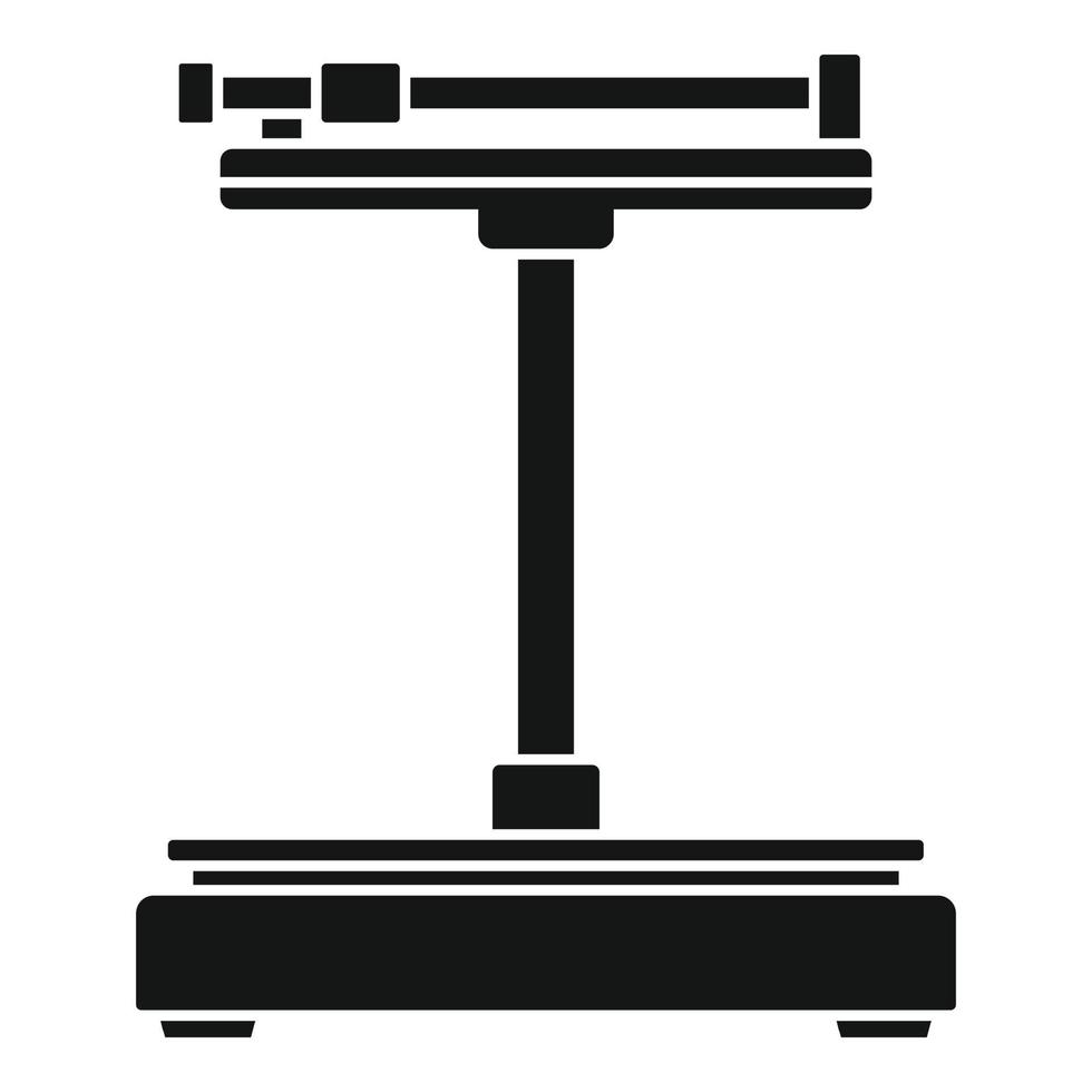Mechanical scales icon, simple style vector