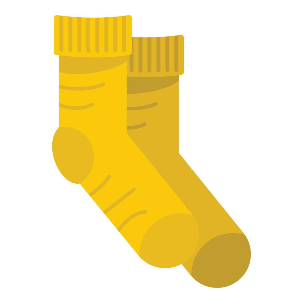 Sock icon, flat style vector