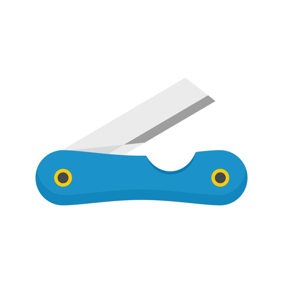 Pocket knife icon, flat style vector
