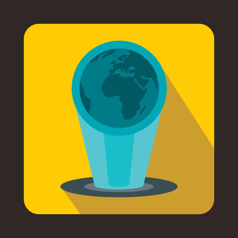 Holograma icon, flat style vector
