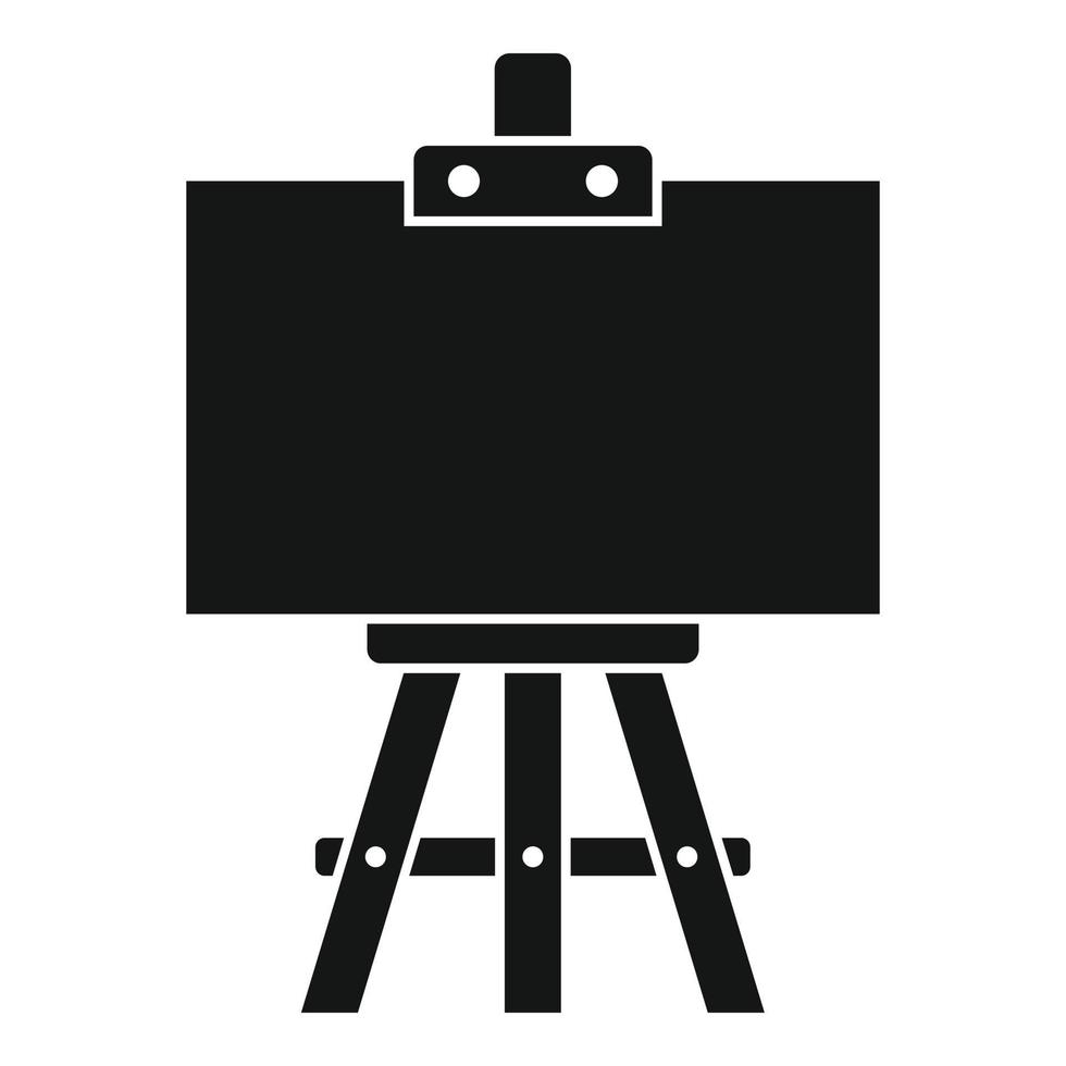 Education easel icon, simple style vector