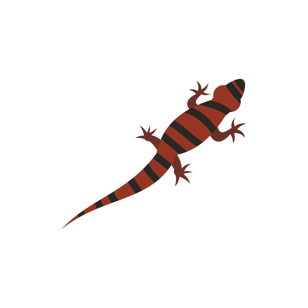 Ambistoma tiger, salamander icon, flat style vector