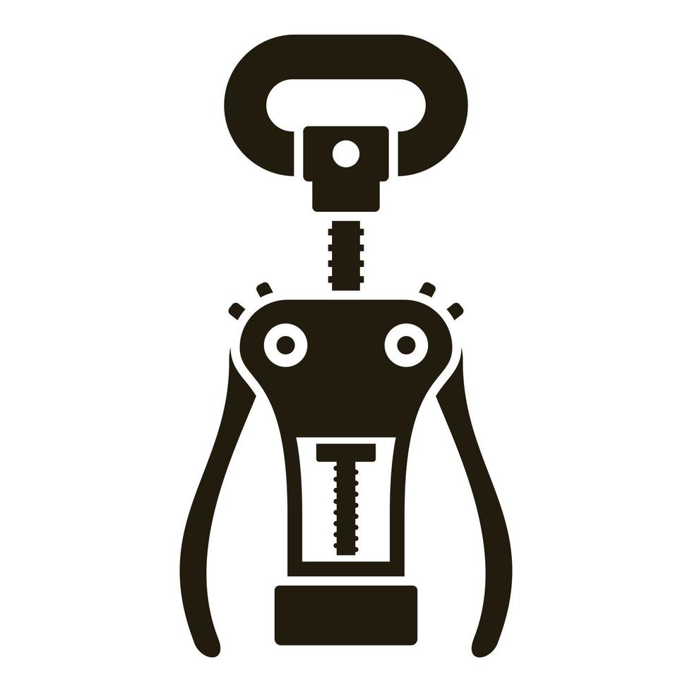 Old bottle opener icon, simple style vector
