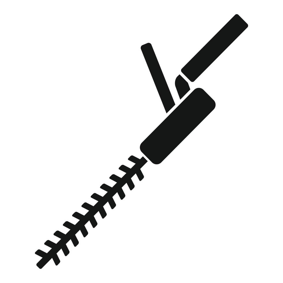 Brush cutter icon, simple style vector