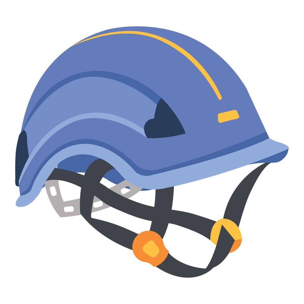 Helmet icon, flat style vector