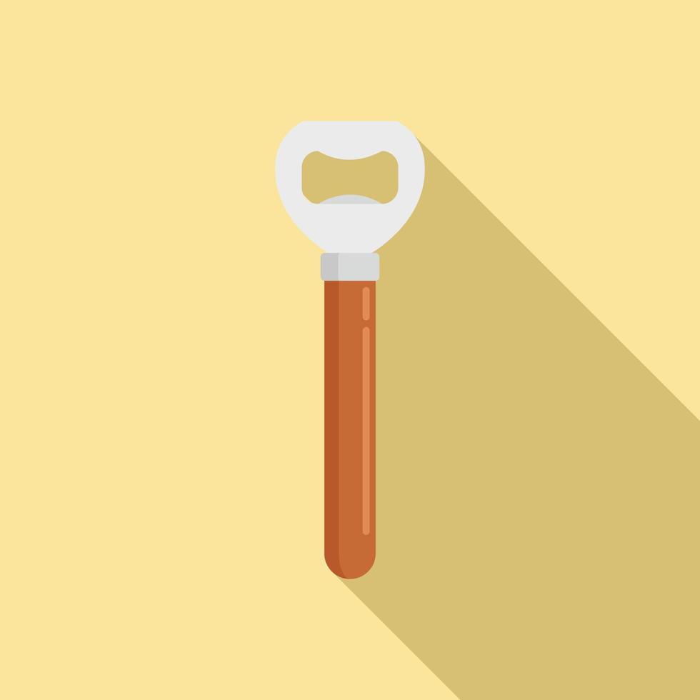 Bartender bottle-opener icon, flat style vector