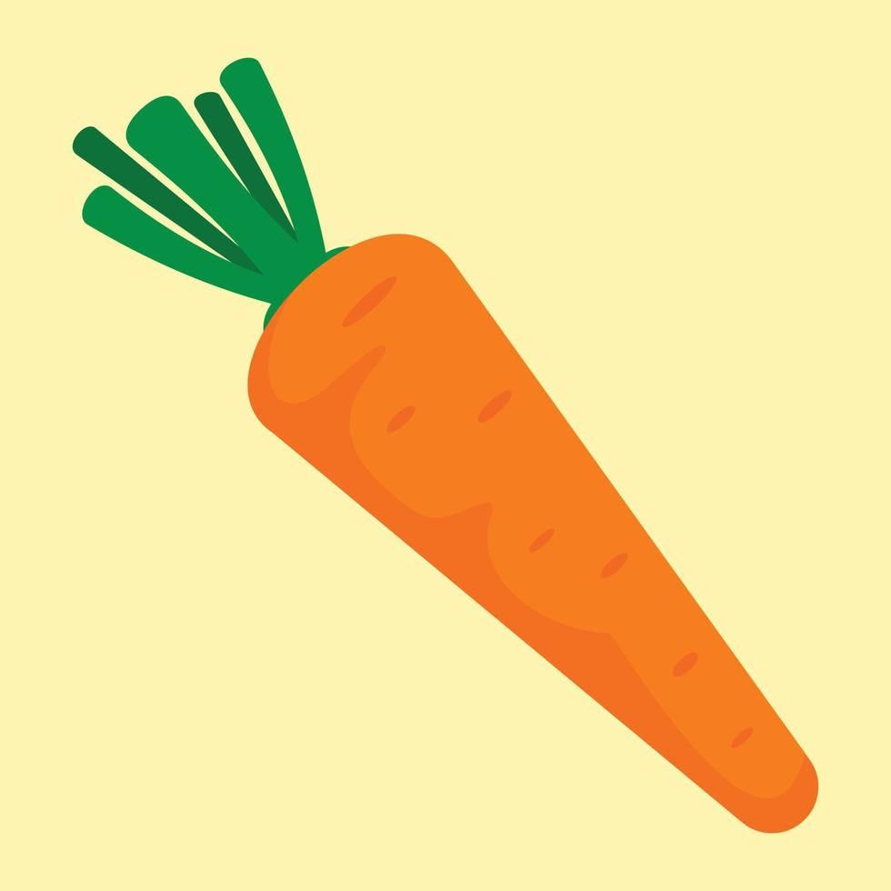 Carrot icon, flat style vector